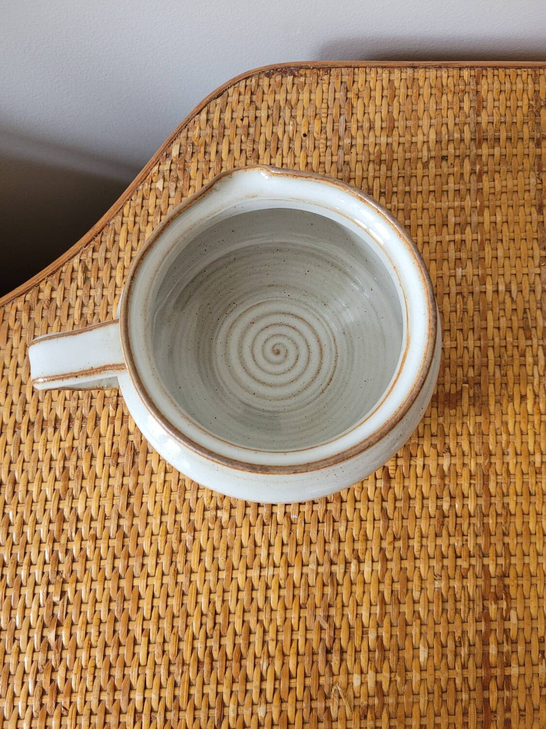 Stoneware sauce boat Manufacure Mongolfier France