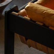 Pair of Easy chairs by Rud Thygesen & Johnny Sørensen in wood and leather, 1970s.