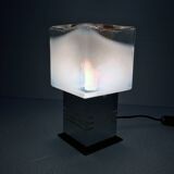 Vintage Bedside Lamp • Cubic • Gaetano Sciolari • 1969