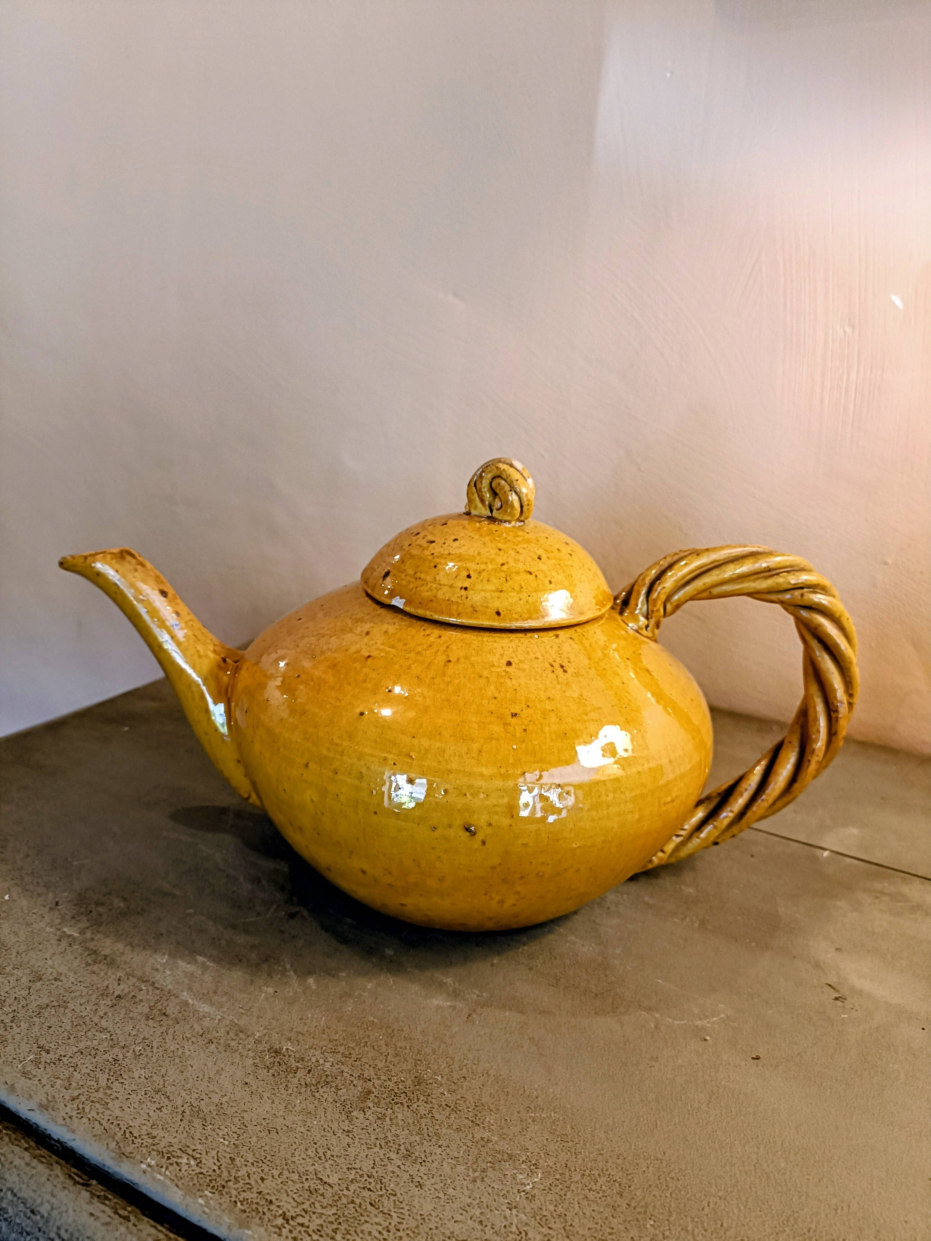Teapot Vallauris signed A. Fazio