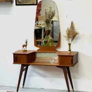 Unique teak dressing table, Scandinavia, 1960s/70s, vintage, mid-c