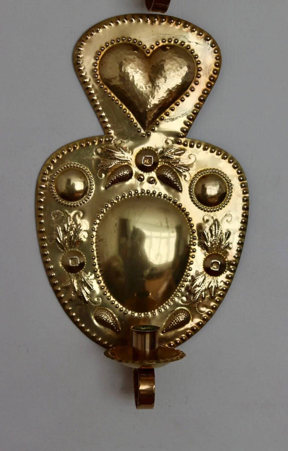 Paire d'appliques suédoises en laiton du milieu du siècle par S. Fong