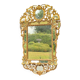 Miroir de style baroque en bois sculpté et doré, Empire Austro-hongrois, début XIXème siècle