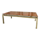 Guy Lefèvre coffee table for Maison JANSEN, imitation lacquer top, circa 1970.