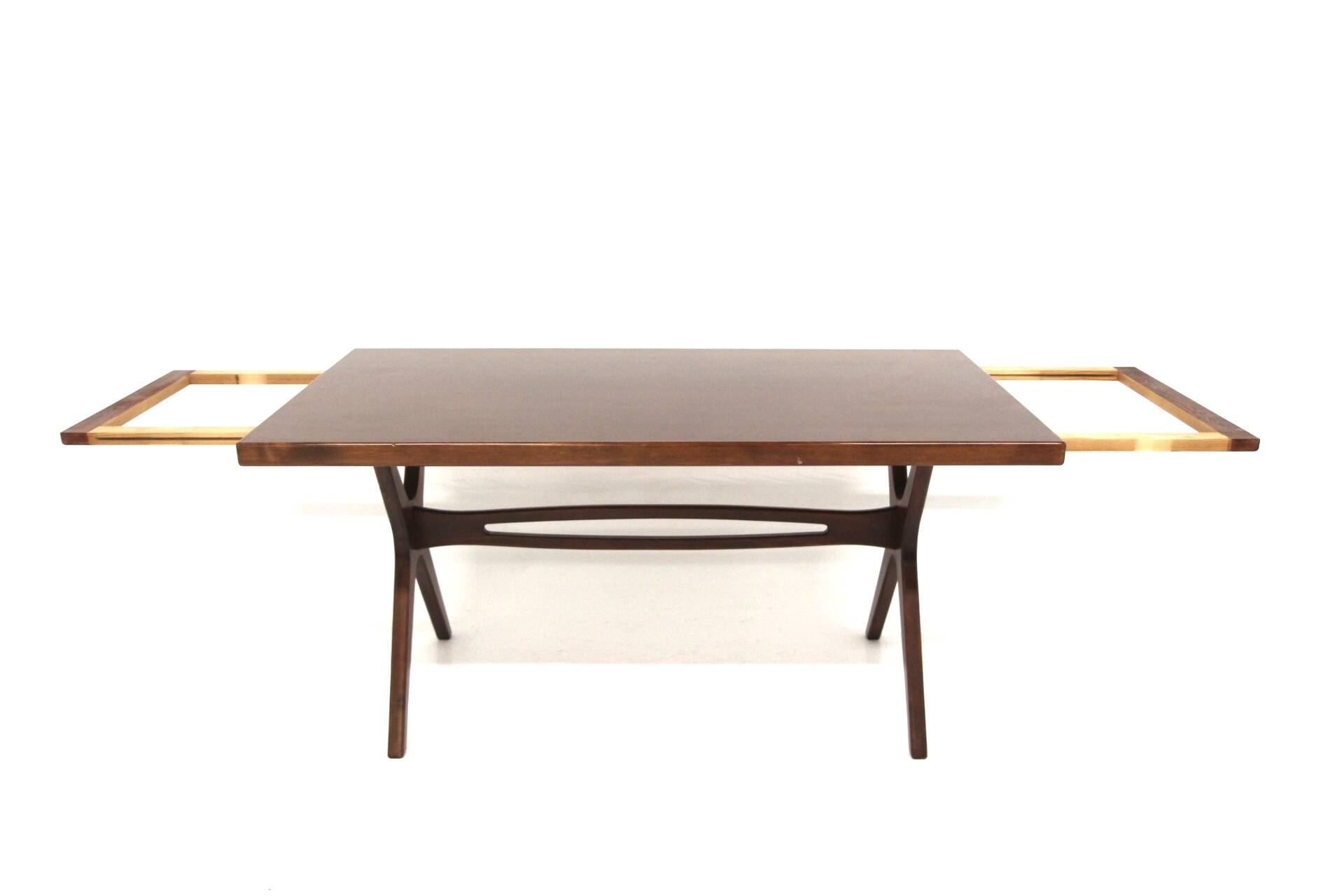 Scandinavian mahogany dining table, Sweden, 1950s