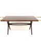 Scandinavian mahogany dining table, Sweden, 1950s
