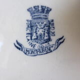 3 flat plates from Gien, Montmorency model