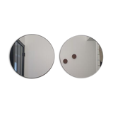 Pair of round mirrors