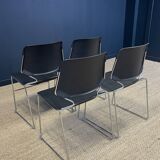 Set of 4 matrix chairs by tolleson for krueger 70s usa
