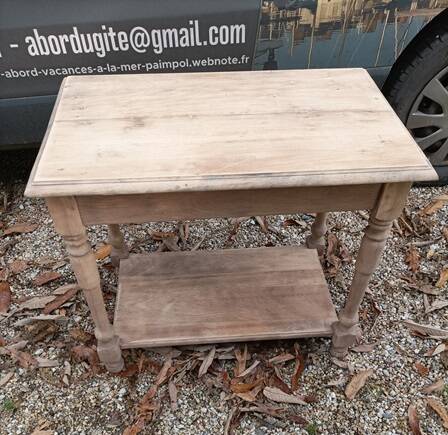 Side table console drawer solid wood air-gummed