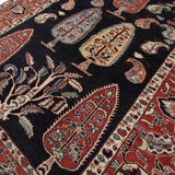 Tapis persan persan vintage fait main- 132x162cm