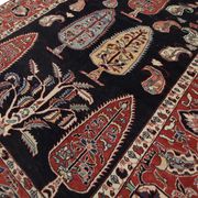 Tapis persan persan vintage fait main- 132x162cm