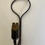 Art deco beaten iron wall lamp