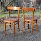 10 chaises bistrot, années 50-60