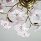 Charming Murano Vintage Chandelier White and Pink Flowers