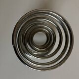 chrome diabolo spring candle holder 1970
