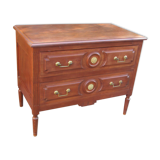 Parisian jumping chest of drawers, 2 drawers, Louis XVI style