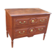 Commode sauteuse parisienne, 2 tiroirs, style Louis XVI