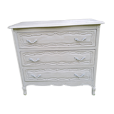 large patinated chest of drawers 3 drawers old style