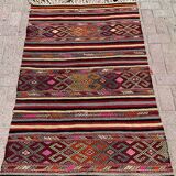 4 x 6 ft handmade runner kilim rug vintage kilim rug Turkish rug bedroom rugs