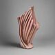 Superbe vase rose et or des années 1960 par SICAS, édition limitée. Fabriqué en Italie.