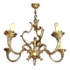 Golden bronze chandelier in Louis XV style