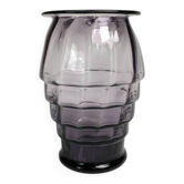 Vase Art Déco avec bandes verticales torsadées, style Doyen, années 1930
