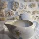 Sugar bowl and earthenware milk pot The stars - French potteries