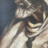 Orientalist painting of an Arab man.