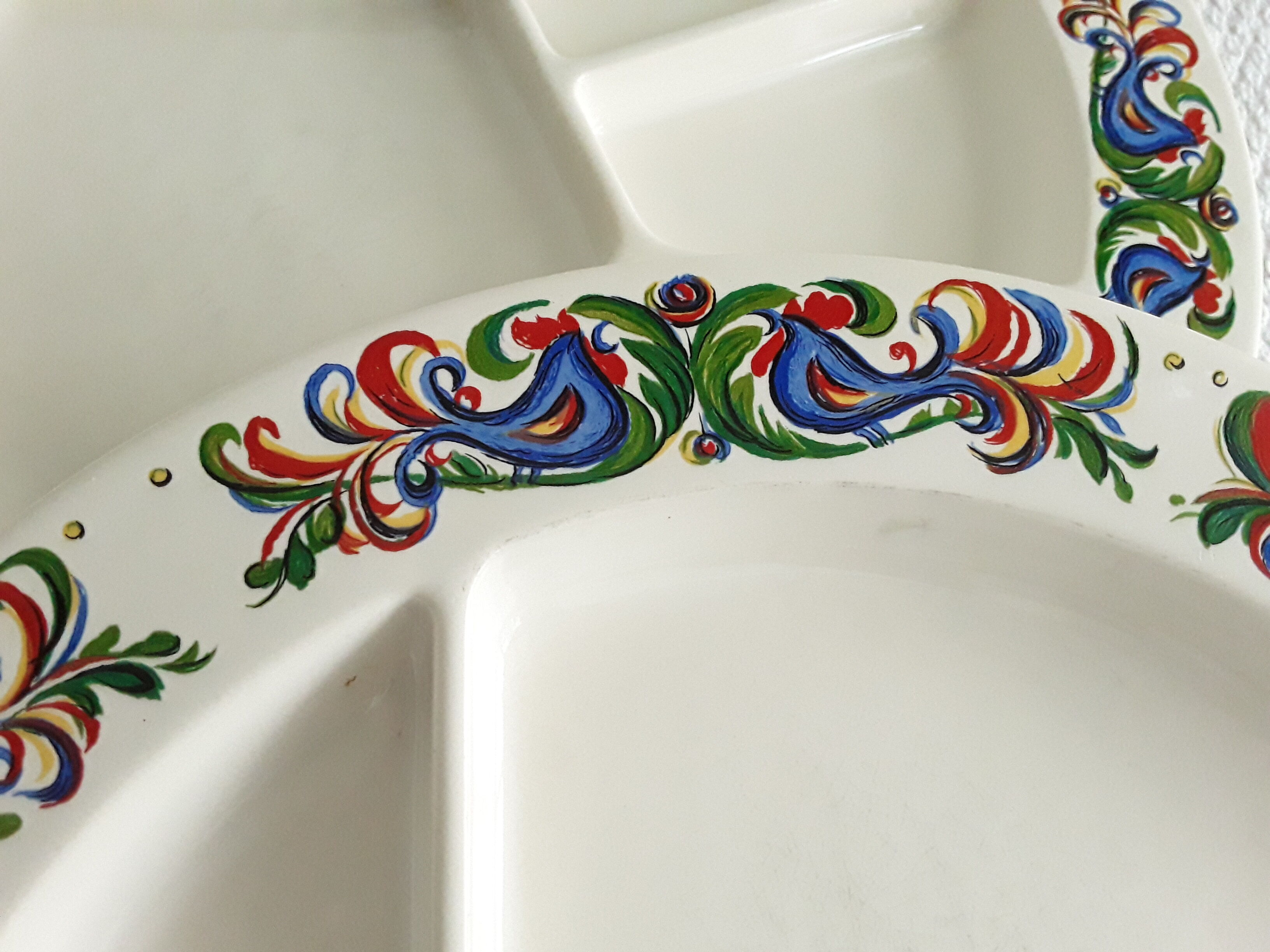 Vintage Villeroy and Boch fondue plates