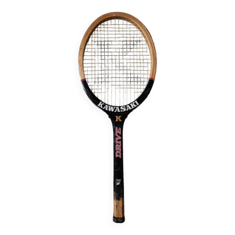 Vintage wooden tennis racket Montana kawasaki drive