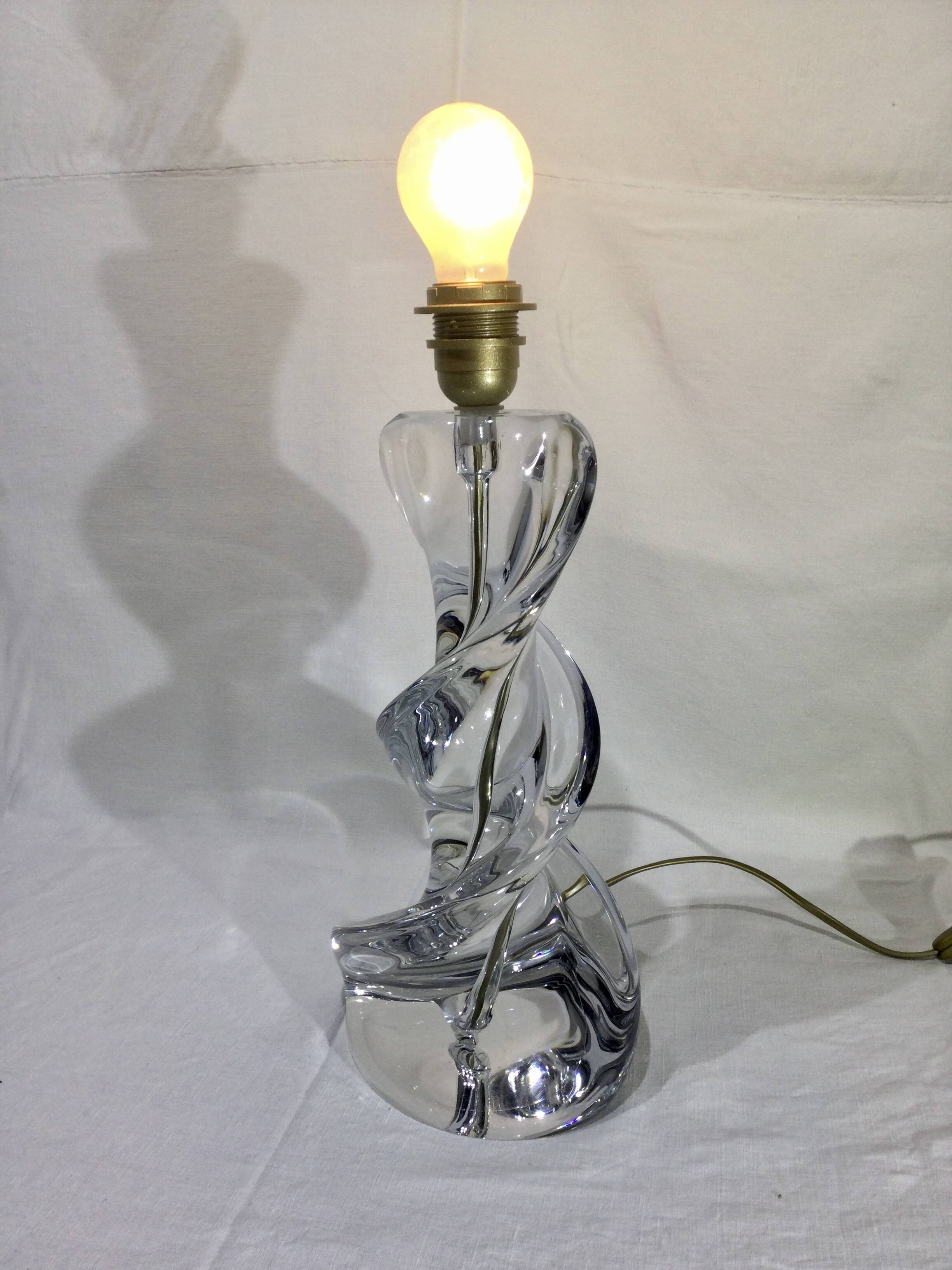 Sèvres crystal lamp base