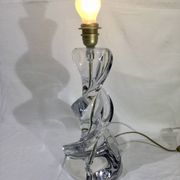 Pied de lampe en cristal de Sèvres