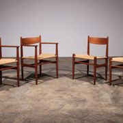 Chaises de salle à manger par Hans Wegner pour Carl Hansen & Søn, Danemark 2 CH37 et 2 CH36