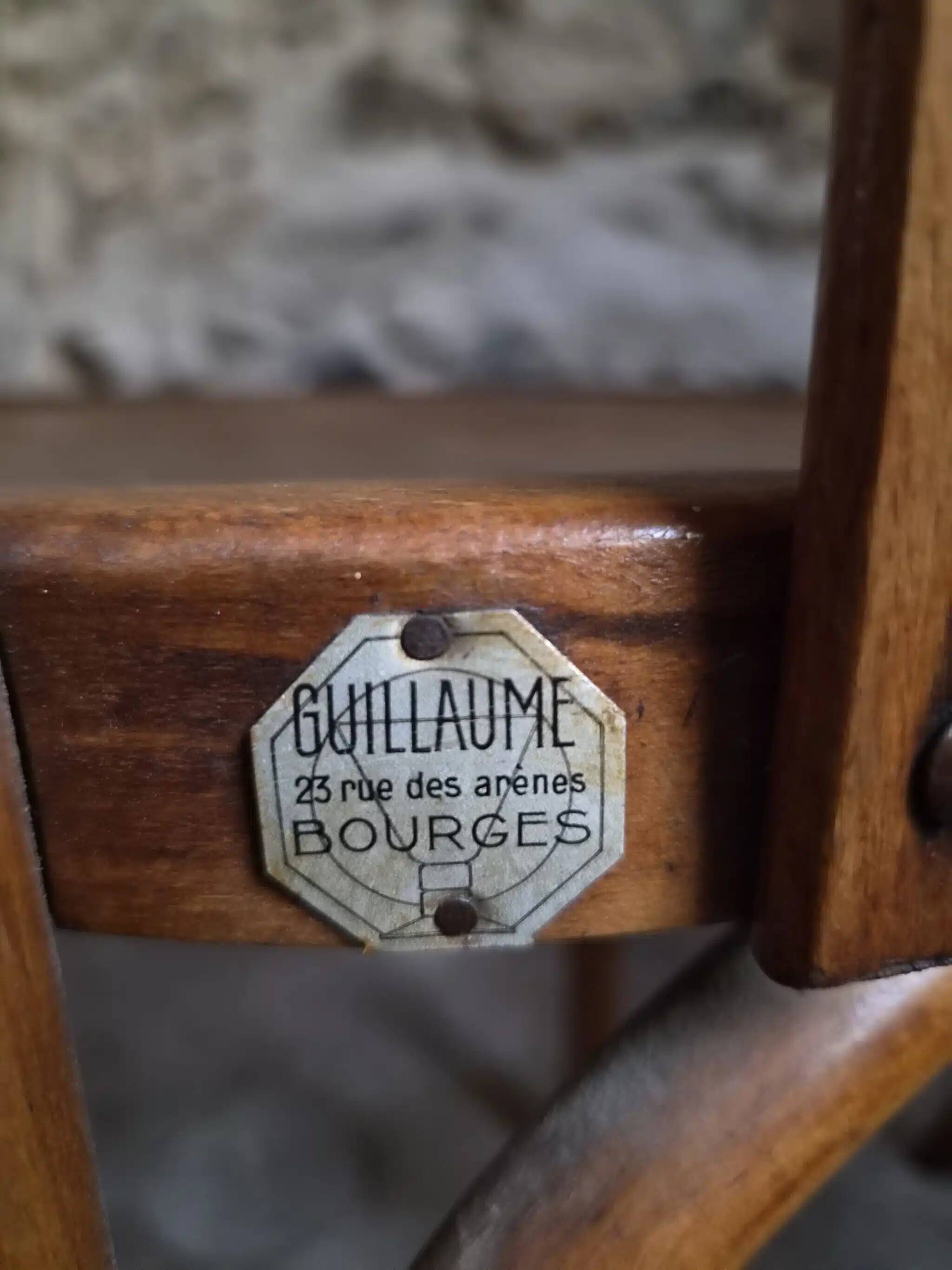 Set of 4 antique French bistro chairs by Mahieu & Guillaume, circa 1930.