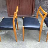 Set of 4 Scandinavian chairs from the 60s