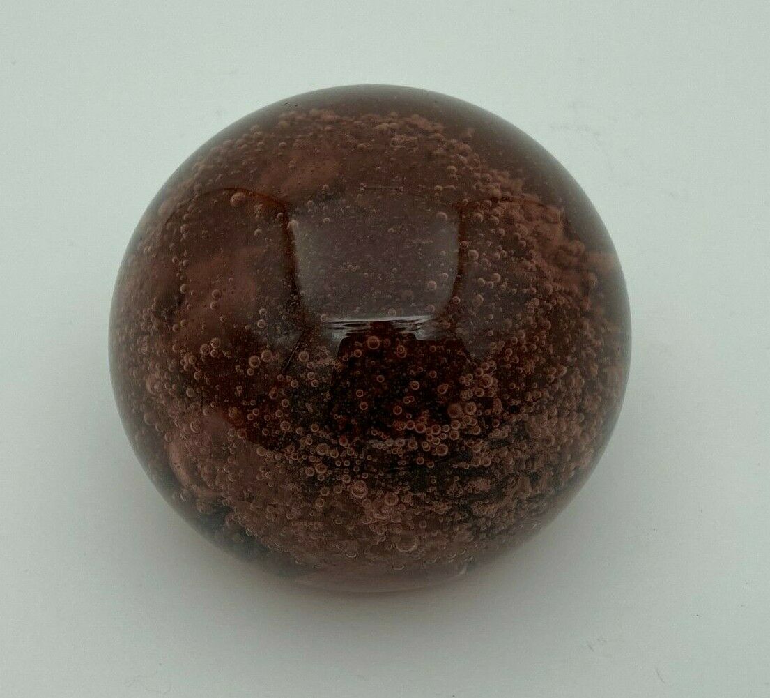 Biot sulfide glass 1970 purple red paper press
