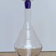 Elegant Two-Tone Carafe - Blown Glass White & Cobalt Blue - Murano Style