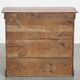 Antique Cabinet in Red/Brown with 2 Doors and a Drawer with Working Lock
