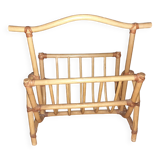 Vintage bamboo magazine rack