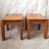Pair of Regain elm bedside tables