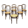 Set de 6 chaises "bistrot" ZPM Radomsko Pologne 1930