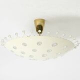 Beautiful large mid-century metal ceiling lamp by Emil Stejnar for Rupert N