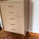 Mocha compass foot chest of drawers