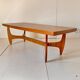 Midcentury Modern Big Wood Sofa Table, Italy 1960