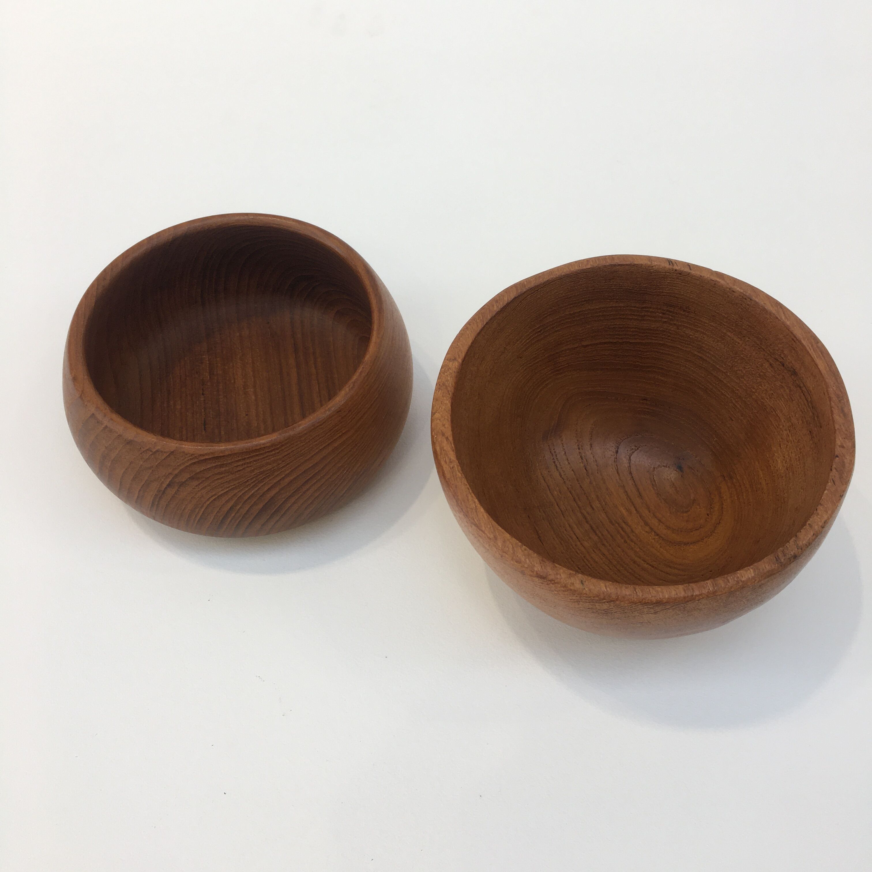 Series of two Danish teak pocket trays