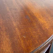Vintage 1950 Hainke Germany round wooden coffee table - 61 cm