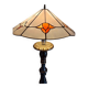 Tiffany floor lamp with stained glass shade