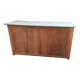Oak counter top zinc bar bistro estaminet