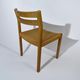 Dining chairs J.H. Møller model 401 in oak with original Danish cord — Denmark, 1970s